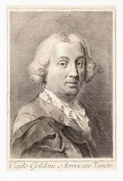  Marco Alvise Pitteri  (Venezia, 1702 - 1786) : Lotto di tre ritratti: Flaminio Cornelio/Carlo Goldoni Avvocato Veneto/ Don Arnaldo Speroni.  - Auction Prints, Drawings, Maps and Views - Libreria Antiquaria Gonnelli - Casa d'Aste - Gonnelli Casa d'Aste