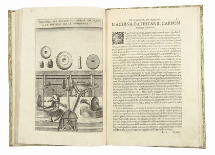  Zonca Vittorio : Novo teatro di machine et Edificii Per varie et sicure operationi co' le loro figure tagliate in Rame...  - Asta Manoscritti, Incunaboli, Autografi e Libri a stampa - Libreria Antiquaria Gonnelli - Casa d'Aste - Gonnelli Casa d'Aste