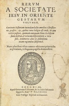  Acosta Manuel, Maffei Giovanni Pietro : Rerum a Societate Iesu in Oriente gestarum volumen... Gesuitica, Geografia e viaggi, Japonica, Religione, Geografia e viaggi  - Auction Manuscripts, Incunabula, Autographs and Printed Books - Libreria Antiquaria Gonnelli - Casa d'Aste - Gonnelli Casa d'Aste