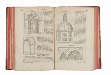  Vitruvius Marcus Pollio : De Architettura Libri decem [...], Accesserunt, Gulielmi Philandri Castilionij, civis Romani, annotationes castigatiores & plus tertia parte locupletiores. Adiecta est epitome in omnes Georgij Agricolae de mensuris & ponderibus libros eodem auctore. Architettura  Guillaume Philandrier, Georg Agricola  - Auction Manuscripts, Incunabula, Autographs and Printed Books - Libreria Antiquaria Gonnelli - Casa d'Aste - Gonnelli Casa d'Aste