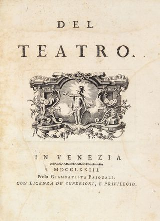  Milizia Francesco : Del teatro.  - Asta Manoscritti, Incunaboli, Autografi e Libri a stampa - Libreria Antiquaria Gonnelli - Casa d'Aste - Gonnelli Casa d'Aste