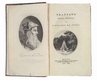  Leonardo da Vinci : Trattato della pittura di Lionardo da Vinci.  Giovanni Boggi, Carlo Amoretti  - Asta Manoscritti, Incunaboli, Autografi e Libri a stampa - Libreria Antiquaria Gonnelli - Casa d'Aste - Gonnelli Casa d'Aste