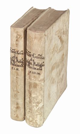  Gonzaga Francesco (vescovo) : De origine seraphicae religionis franciscanae, eiusq. progressibus, de regularis obseruantie institutione [...] Opus in quatuor partes diuisum.  - Asta Manoscritti, Incunaboli, Autografi e Libri a stampa - Libreria Antiquaria Gonnelli - Casa d'Aste - Gonnelli Casa d'Aste