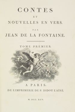  La Fontaine Jean (de) : Contes et nouvelles en vers. Tome premier (-second).  Jean-Honoré Fragonard  (Grasse, 1732 - Parigi, 1806), Pierre-Philippe Choffard  - Asta Manoscritti, Incunaboli, Autografi e Libri a stampa - Libreria Antiquaria Gonnelli - Casa d'Aste - Gonnelli Casa d'Aste