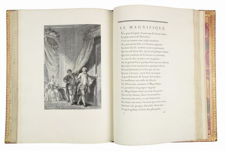  La Fontaine Jean (de) : Contes et nouvelles en vers. Tome premier (-second).  Jean-Honoré Fragonard  (Grasse, 1732 - Parigi, 1806), Pierre-Philippe Choffard  - Asta Manoscritti, Incunaboli, Autografi e Libri a stampa - Libreria Antiquaria Gonnelli - Casa d'Aste - Gonnelli Casa d'Aste