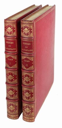 La Fontaine Jean (de) : Contes et nouvelles en vers. Tome premier (-second).  Jean-Honoré Fragonard  (Grasse, 1732 - Parigi, 1806), Pierre-Philippe Choffard  - Asta Manoscritti, Incunaboli, Autografi e Libri a stampa - Libreria Antiquaria Gonnelli - Casa d'Aste - Gonnelli Casa d'Aste