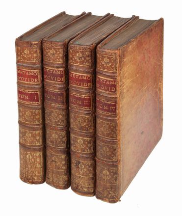  Ovidius Naso Publius : Les Metamorphoses [...], en Latin et en François, De la traduction de M. l'Abbé Banier [...]. Tome premier (-quatrième). Letteratura classica, Mitologia  Pierre-Philippe Choffard  - Auction Manuscripts, Incunabula, Autographs and Printed Books - Libreria Antiquaria Gonnelli - Casa d'Aste - Gonnelli Casa d'Aste