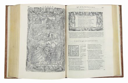  Ariosto Ludovico : Orlando Furioso [...], tutto ricorretto, et di nuove figure adornato. Al quale di nuovo sono aggiunte Le annotazioni, gli avvertimenti, e le dichiarazioni di Girolamo Ruscelli... Letteratura italiana  Girolamo Ruscelli  (Viterbo,,  - Venezia,, 1566), Giovanni Battista Pigna  - Auction Manuscripts, Incunabula, Autographs and Printed Books - Libreria Antiquaria Gonnelli - Casa d'Aste - Gonnelli Casa d'Aste