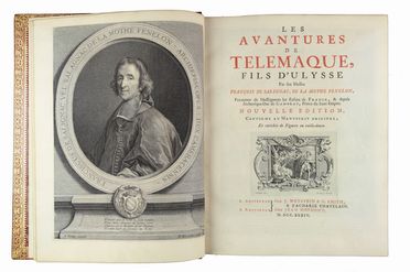  Fénelon (de Salignac de la Mothe) François : Les Aventures de Telemaque, fils d'Ulysse [...]. Nouvelle edition, conforme au manuscrit original, et enrichie de Figures en taille-douce.  Bernard Picart  (Parigi, 1673 - Amsterdam, 1733)  - Asta Manoscritti, Incunaboli, Autografi e Libri a stampa - Libreria Antiquaria Gonnelli - Casa d'Aste - Gonnelli Casa d'Aste