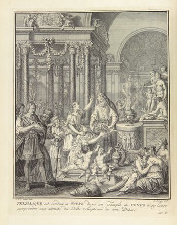  Fénelon (de Salignac de la Mothe) François : Les Aventures de Telemaque, fils d'Ulysse [...]. Nouvelle edition, conforme au manuscrit original, et enrichie de Figures en taille-douce.  Bernard Picart  (Parigi, 1673 - Amsterdam, 1733)  - Asta Manoscritti, Incunaboli, Autografi e Libri a stampa - Libreria Antiquaria Gonnelli - Casa d'Aste - Gonnelli Casa d'Aste