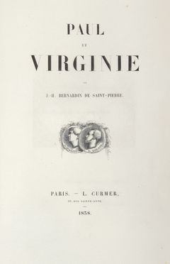  Saint-Pierre Jacques-Henri Bernardin (de) : Paul et Virginie et la Chaumière indienne.  - Asta Manoscritti, Incunaboli, Autografi e Libri a stampa - Libreria Antiquaria Gonnelli - Casa d'Aste - Gonnelli Casa d'Aste