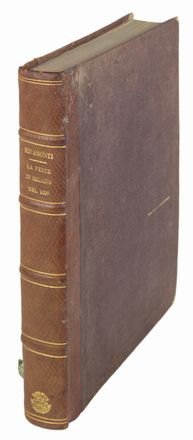  Ripamonti Giuseppe : La peste di Milano del 1630. Libri cinque, cavati dagli annali della città [...]. Volgarizzati per la prima volta dall'originale latino da Francesco Cusani. Con introduzione e note.  Francesco Cusani  - Asta Manoscritti, Incunaboli, Autografi e Libri a stampa - Libreria Antiquaria Gonnelli - Casa d'Aste - Gonnelli Casa d'Aste