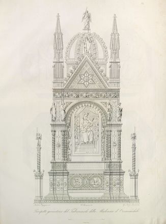 Lasinio Giovanni Paolo, Pieraccini Francesco : Il tabernacolo della Madonna d'Orsanmichele: lavoro insigne di Andrea Orcagna [...]. Tavole 12 disegnate da Francesco Pieraccini... Architettura, Scultura  - Auction Manuscripts, Incunabula, Autographs and Printed Books - Libreria Antiquaria Gonnelli - Casa d'Aste - Gonnelli Casa d'Aste