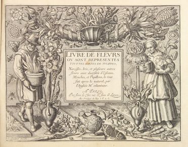  Langlois Franois : Livre de Fleurs ou sont represents touttes sortes de Tulippes, Narcisses, Iris et plusieurs autres fleurs avec diversits d'Oiseaux, Mouches, et Papillons, le tout fait apres le naturel... Botanica  Barthlmy Gaultier, Lonard Gaultier  (Magonza,, 1561 - Parigi,, 1641), Claude Savary  - Auction Manuscripts, Incunabula, Autographs and Printed Books - Libreria Antiquaria Gonnelli - Casa d'Aste - Gonnelli Casa d'Aste