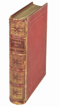  La Fontaine Jean (de) : Contes [...] avec illustrations de Fragonard. Réimpression de l'édition de Didot, 1795. [...] une notice par M. Anatole de Montaiglon. Tome premier (-second).  Grandville J.J. [pseud. di Gérard Jean Ignace Isidore]  (Nancy, 1803 - Vanves, 1847), Jean-Honoré Fragonard  (Grasse, 1732 - Parigi, 1806)  - Asta Manoscritti, Incunaboli, Autografi e Libri a stampa - Libreria Antiquaria Gonnelli - Casa d'Aste - Gonnelli Casa d'Aste