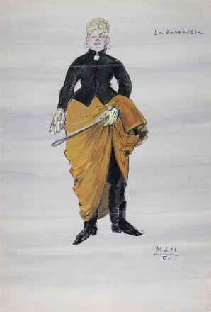  Maria De Matteis  (Firenze, 1898 - Roma, 1988) : Due bozzetti per costumi teatrali.  - Asta Stampe e Disegni - Libreria Antiquaria Gonnelli - Casa d'Aste - Gonnelli Casa d'Aste