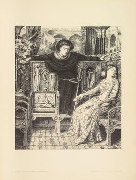  Dante Gabriele Rossetti  (Londra, 1828 - Birchington, 1882) : Coppia di fotolitografie.  - Asta Stampe e Disegni - Libreria Antiquaria Gonnelli - Casa d'Aste - Gonnelli Casa d'Aste