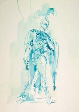  Anna Anni  (Marradi, 1926 - Firenze, 2011) : Tre bozzetti per costumi teatrali.  - Asta Stampe e Disegni - Libreria Antiquaria Gonnelli - Casa d'Aste - Gonnelli Casa d'Aste
