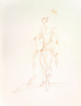  Anna Anni  (Marradi, 1926 - Firenze, 2011) : Tre bozzetti per costumi teatrali.  - Asta Stampe e Disegni - Libreria Antiquaria Gonnelli - Casa d'Aste - Gonnelli Casa d'Aste
