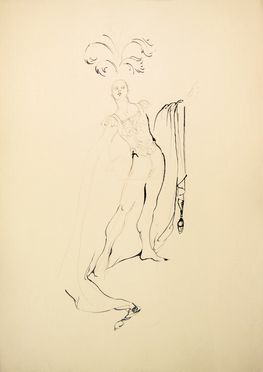  Anna Anni  (Marradi, 1926 - Firenze, 2011) : Tre bozzetti per costumi teatrali.  - Asta Stampe e Disegni - Libreria Antiquaria Gonnelli - Casa d'Aste - Gonnelli Casa d'Aste