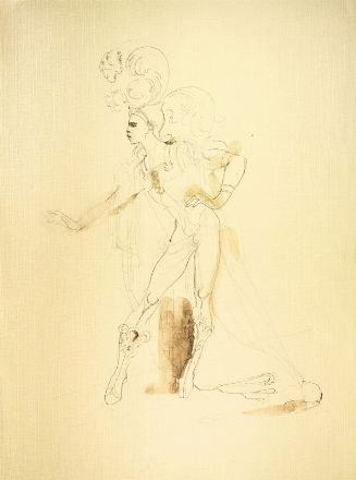  Anna Anni  (Marradi, 1926 - Firenze, 2011) : Tre bozzetti per costumi teatrali.  - Auction Prints and Drawings - Libreria Antiquaria Gonnelli - Casa d'Aste - Gonnelli Casa d'Aste