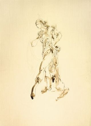  Anna Anni  (Marradi, 1926 - Firenze, 2011) : Tre bozzetti per costumi teatrali.  - Asta Stampe e Disegni - Libreria Antiquaria Gonnelli - Casa d'Aste - Gonnelli Casa d'Aste