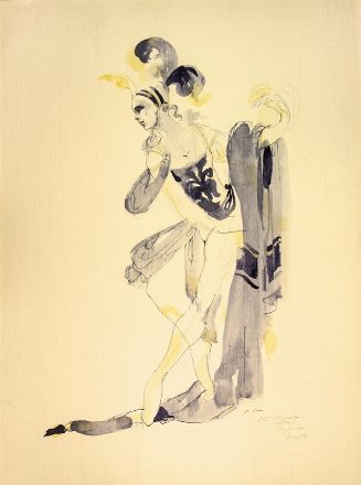  Anna Anni  (Marradi, 1926 - Firenze, 2011) : Tre bozzetti per costumi teatrali.  - Asta Stampe e Disegni - Libreria Antiquaria Gonnelli - Casa d'Aste - Gonnelli Casa d'Aste