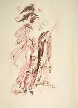  Anna Anni  (Marradi, 1926 - Firenze, 2011) : Tre bozzetti per costumi teatrali.  - Auction Prints and Drawings - Libreria Antiquaria Gonnelli - Casa d'Aste - Gonnelli Casa d'Aste