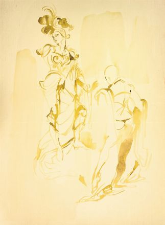  Anna Anni  (Marradi, 1926 - Firenze, 2011) : Tre bozzetti per costumi teatrali.  - Auction Prints and Drawings - Libreria Antiquaria Gonnelli - Casa d'Aste - Gonnelli Casa d'Aste
