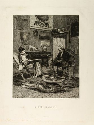  Celestino Turletti  (Torino, 1845 - San Remo, 1904) : Vandalismo (Poveri antichi!).  - Asta Stampe e Disegni - Libreria Antiquaria Gonnelli - Casa d'Aste - Gonnelli Casa d'Aste