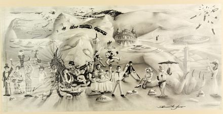  Gianni Di Mauro : Tre disegni surreali.  - Auction Prints and Drawings - Libreria Antiquaria Gonnelli - Casa d'Aste - Gonnelli Casa d'Aste