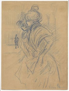 Henri Boutet  (Sainte-Hermine, Vende, 1857 - Parigi, 1919) : Parisiennes dans la rue.  - Auction Prints and Drawings - Libreria Antiquaria Gonnelli - Casa d'Aste - Gonnelli Casa d'Aste