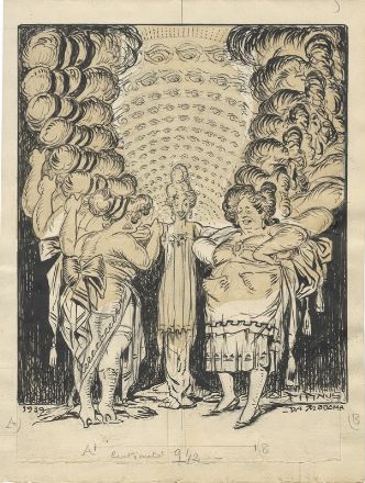  Giuseppe Garuti (detto Pipein Gamba)  (Modena, 1868 - Genova, 1954) : Illustrazioni per l'Eneide.  - Auction Prints and Drawings - Libreria Antiquaria Gonnelli - Casa d'Aste - Gonnelli Casa d'Aste