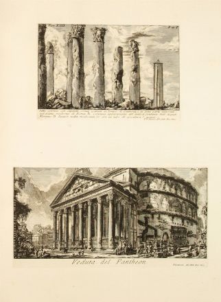  Piranesi Giovanni Battista : Le Antichità Romane [...].  - Asta Stampe e Disegni - Libreria Antiquaria Gonnelli - Casa d'Aste - Gonnelli Casa d'Aste