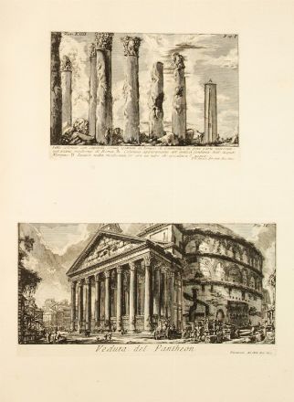  Piranesi Giovanni Battista : Le Antichit Romane [...].  - Asta Stampe e Disegni - Libreria Antiquaria Gonnelli - Casa d'Aste - Gonnelli Casa d'Aste