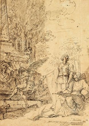 Luigi Sabatelli  (Firenze, 1772 - Milano, 1850) [e altri] : Album di disegni.  - Asta Stampe e Disegni - Libreria Antiquaria Gonnelli - Casa d'Aste - Gonnelli Casa d'Aste