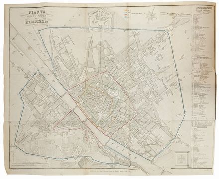  Fantozzi Federico : Nuova guida ovvero descrizione storico-artistico-critica della città e contorni di Firenze.  - Asta Asta a tempo: Libri, manoscritti & autografi - Libreria Antiquaria Gonnelli - Casa d'Aste - Gonnelli Casa d'Aste