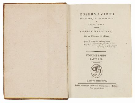  Serres Olivier (de) : Le théâtre d'agriculture et mesnage des champs [...]. Tome I (-II).  Vincenzo Tanara, Giovanni Mariti, Agostino Bianchi  - Asta LIBRI, MANOSCRITTI, STAMPE E DISEGNI - Libreria Antiquaria Gonnelli - Casa d'Aste - Gonnelli Casa d'Aste