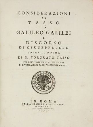  Marchesi Giorgio Viviano : La Galeria dell'onore ove sono descritte le segnalate memorie del sagr'Ordine Militare di S. Stefano [...]. Parte prima (-seconda).  - Asta LIBRI, MANOSCRITTI, STAMPE E DISEGNI - Libreria Antiquaria Gonnelli - Casa d'Aste - Gonnelli Casa d'Aste