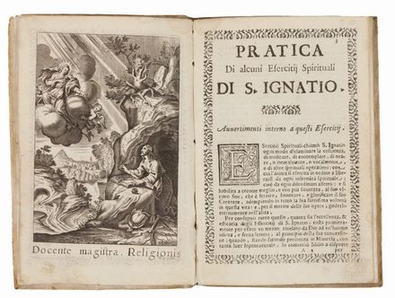  Ignacio de Loyola : Avvertimenti intorno a gli Esercitii spirituali.  - Asta LIBRI, MANOSCRITTI, STAMPE E DISEGNI - Libreria Antiquaria Gonnelli - Casa d'Aste - Gonnelli Casa d'Aste