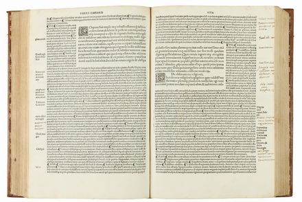  Suetonius Tranquillus Gaius : Opera.  Filippo Beroaldo, Marco Antonio Sabellico, Giovanni Battista Pio  - Asta LIBRI, MANOSCRITTI, STAMPE E DISEGNI - Libreria Antiquaria Gonnelli - Casa d'Aste - Gonnelli Casa d'Aste