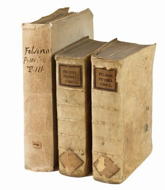  Malvasia Carlo Cesare : Felsina Pittrice. Vite de pittori bolognesi [...] divisa in duoi Tomi [...]. Tomo primo (-terzo).  Luigi Crespi  - Asta LIBRI, MANOSCRITTI, STAMPE E DISEGNI - Libreria Antiquaria Gonnelli - Casa d'Aste - Gonnelli Casa d'Aste