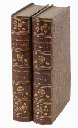  Tasso Torquato : La Gerusalemme Liberata [...] Tomo primo (-secondo).  Hubert Francois Gravelot  - Asta LIBRI, MANOSCRITTI, STAMPE E DISEGNI - Libreria Antiquaria Gonnelli - Casa d'Aste - Gonnelli Casa d'Aste