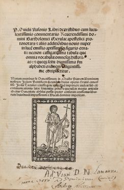  Ovidius Naso Publius : Libri de tristibus cum luculentissimis commentariis [...] Bartholomei Merulae ...  Bartolomeo Merula  - Asta LIBRI, MANOSCRITTI, STAMPE E DISEGNI - Libreria Antiquaria Gonnelli - Casa d'Aste - Gonnelli Casa d'Aste