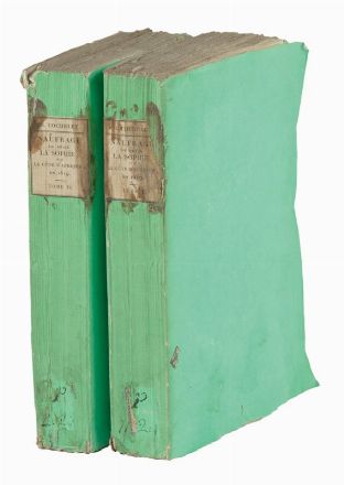  Cochelet Charles : Naufrage du brick français La Sophie [...] et captivité d'une partie des naufragés dans le désert de Sahara [...]. Tome premier (-second).  Pierre Lapie, Horace Vernet  (Parigi, 1789 - Parigi, 1863)  - Asta LIBRI, MANOSCRITTI, STAMPE E DISEGNI - Libreria Antiquaria Gonnelli - Casa d'Aste - Gonnelli Casa d'Aste