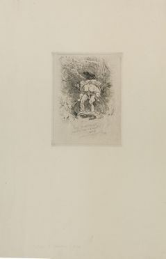  Félicien Rops  (Namur, 1833 - Essonnes, 1898) : Due rare incisioni erotiche.  - Asta LIBRI, MANOSCRITTI, STAMPE E DISEGNI - Libreria Antiquaria Gonnelli - Casa d'Aste - Gonnelli Casa d'Aste