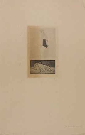  Flicien Rops  (Namur, 1833 - Essonnes, 1898) : Due rare incisioni erotiche.  - Asta LIBRI, MANOSCRITTI, STAMPE E DISEGNI - Libreria Antiquaria Gonnelli - Casa d'Aste - Gonnelli Casa d'Aste