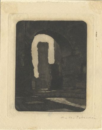  Carlo Alberto Petrucci  (Roma, 1881 - 1963) : Tre vedute delle Terme di Caracalla.  Carlo Casanova  (Crema, 1871 - Quarna Sotto, 1950)  - Asta LIBRI, MANOSCRITTI, STAMPE E DISEGNI - Libreria Antiquaria Gonnelli - Casa d'Aste - Gonnelli Casa d'Aste