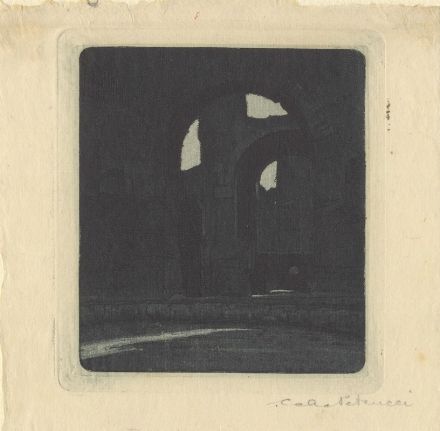  Carlo Alberto Petrucci  (Roma, 1881 - 1963) : Tre vedute delle Terme di Caracalla.  Carlo Casanova  (Crema, 1871 - Quarna Sotto, 1950)  - Asta LIBRI, MANOSCRITTI, STAMPE E DISEGNI - Libreria Antiquaria Gonnelli - Casa d'Aste - Gonnelli Casa d'Aste