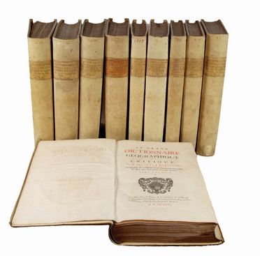  La Martiniere Antoine-Augustin (Bruzen de) : Le grand dictionnaire geographique et critique [...] Tome premier [-neuvieme]. Geografia e viaggi  - Auction BOOKS, MANUSCRIPTS, PRINTS AND DRAWINGS - Libreria Antiquaria Gonnelli - Casa d'Aste - Gonnelli Casa d'Aste